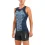 2XU Active Tri Singlet /Navy Aqua Splash Line Print