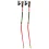 LEKI Worldcup Lite GS 3D /rouge jaune fluo noir